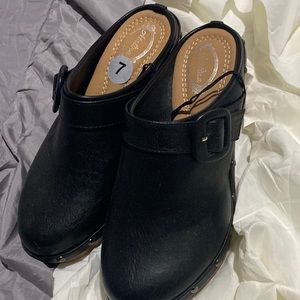 Atalina Clogs with Wedged Heal
